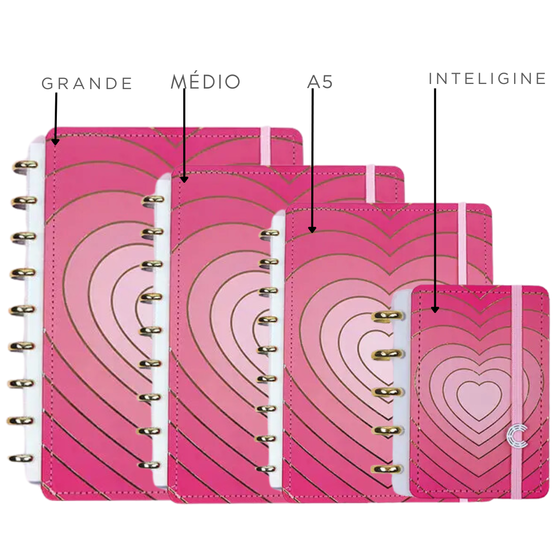 Caderno Inteligente Golden Love