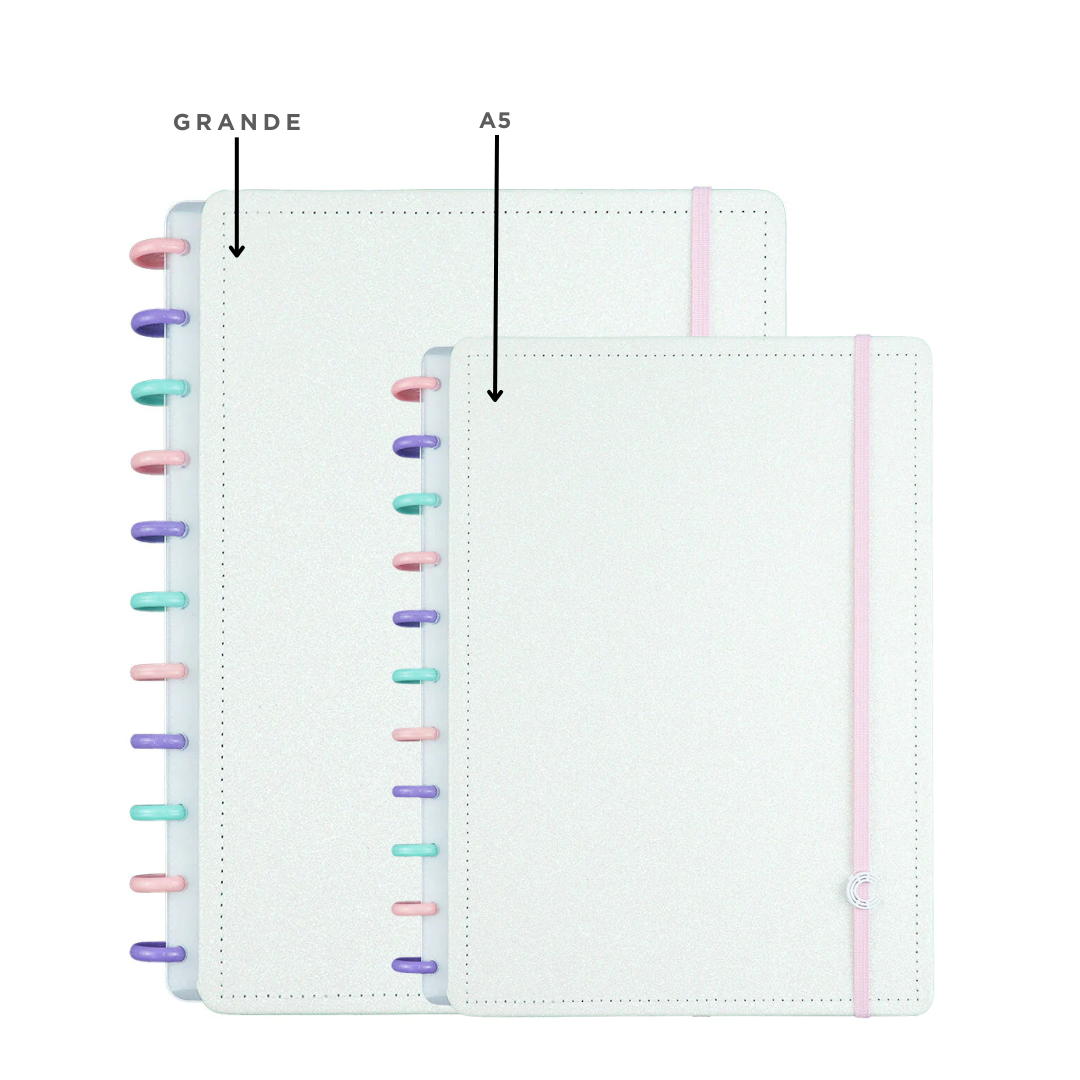Caderno Inteligente Let's Gliiter Colorful Grande