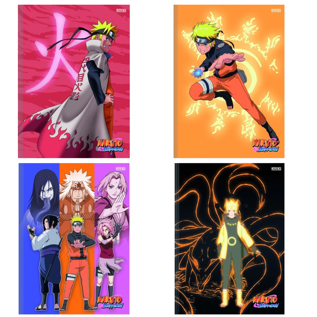Caderno Brochura Naruto Universitário 48 folhas