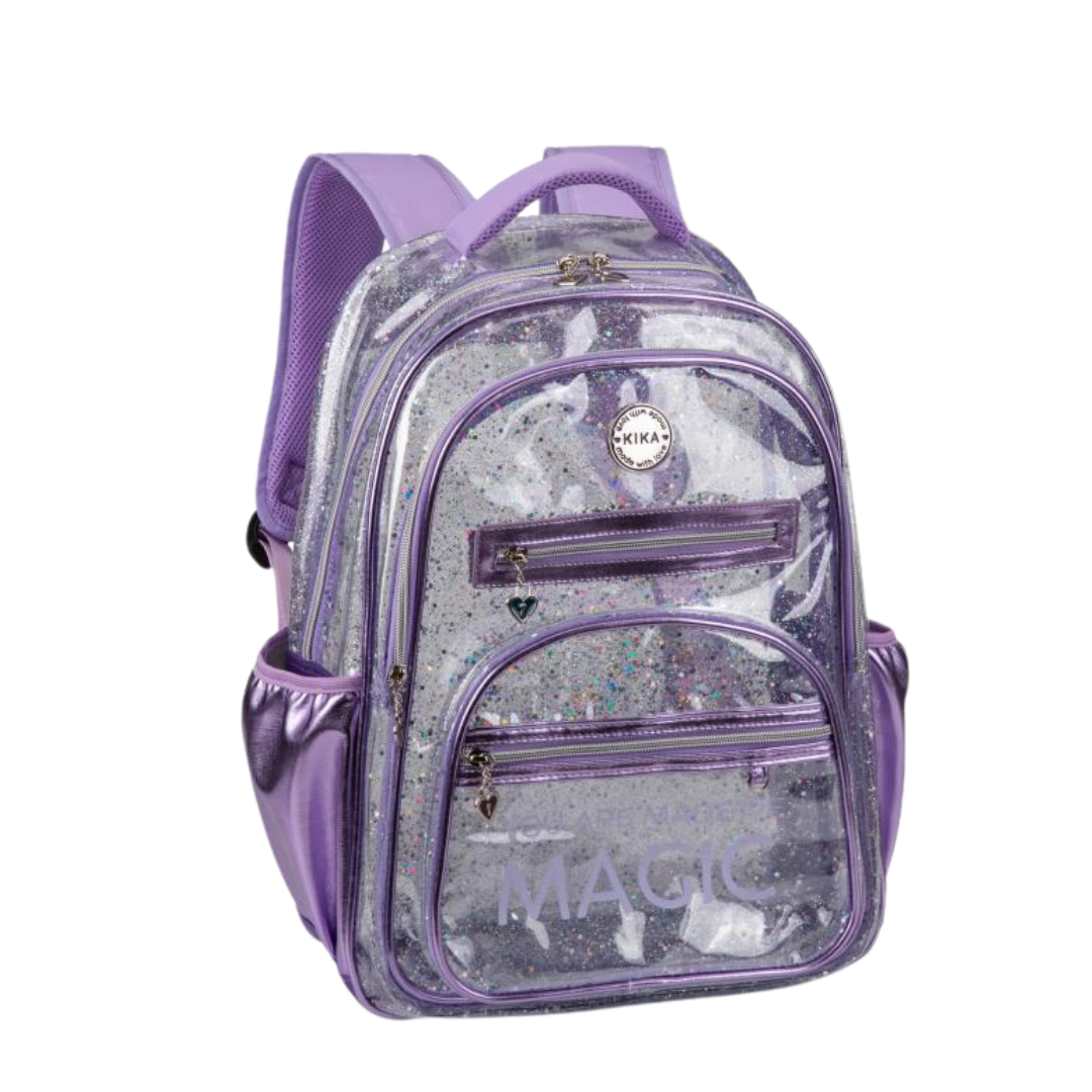 Mochila de Costas Kika Magic Transparente