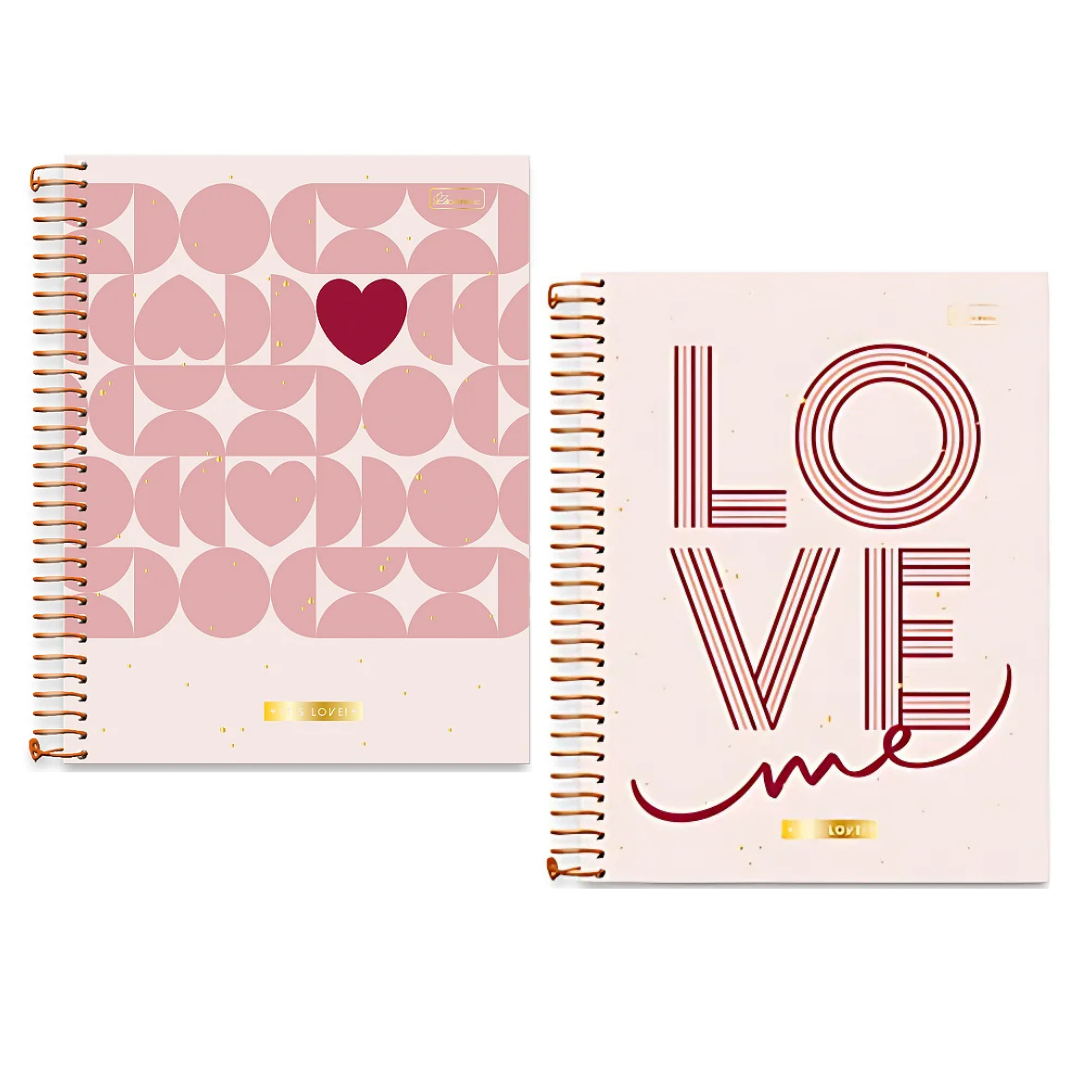 Caderno Universitário 20 Matérias- 320 folhas It's Love - Cadersil