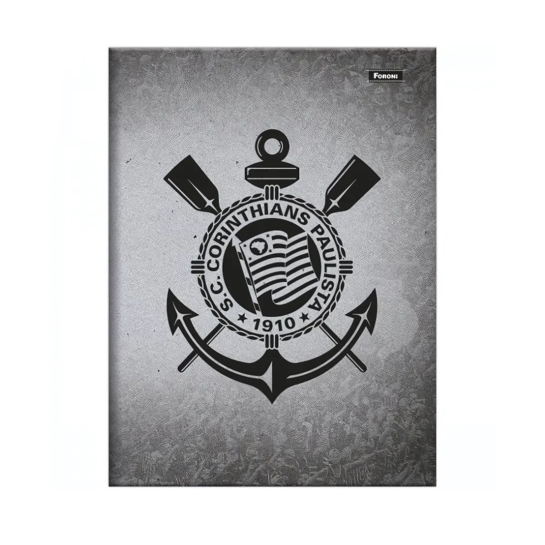 Caderno Brochura Corinthians 80 Folhas - Foroni