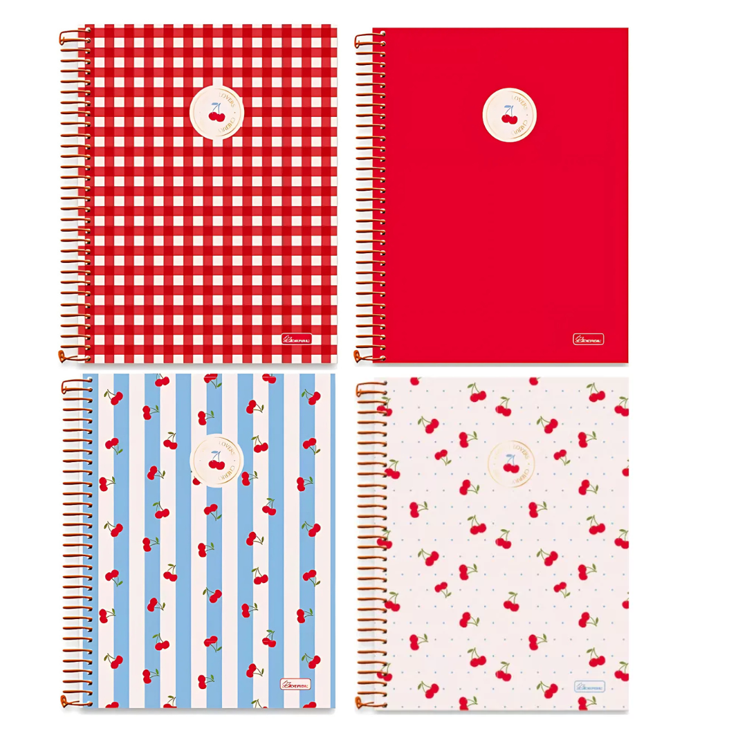 Caderno Universitário 15 Materias Cherry Lovers - Cadersil