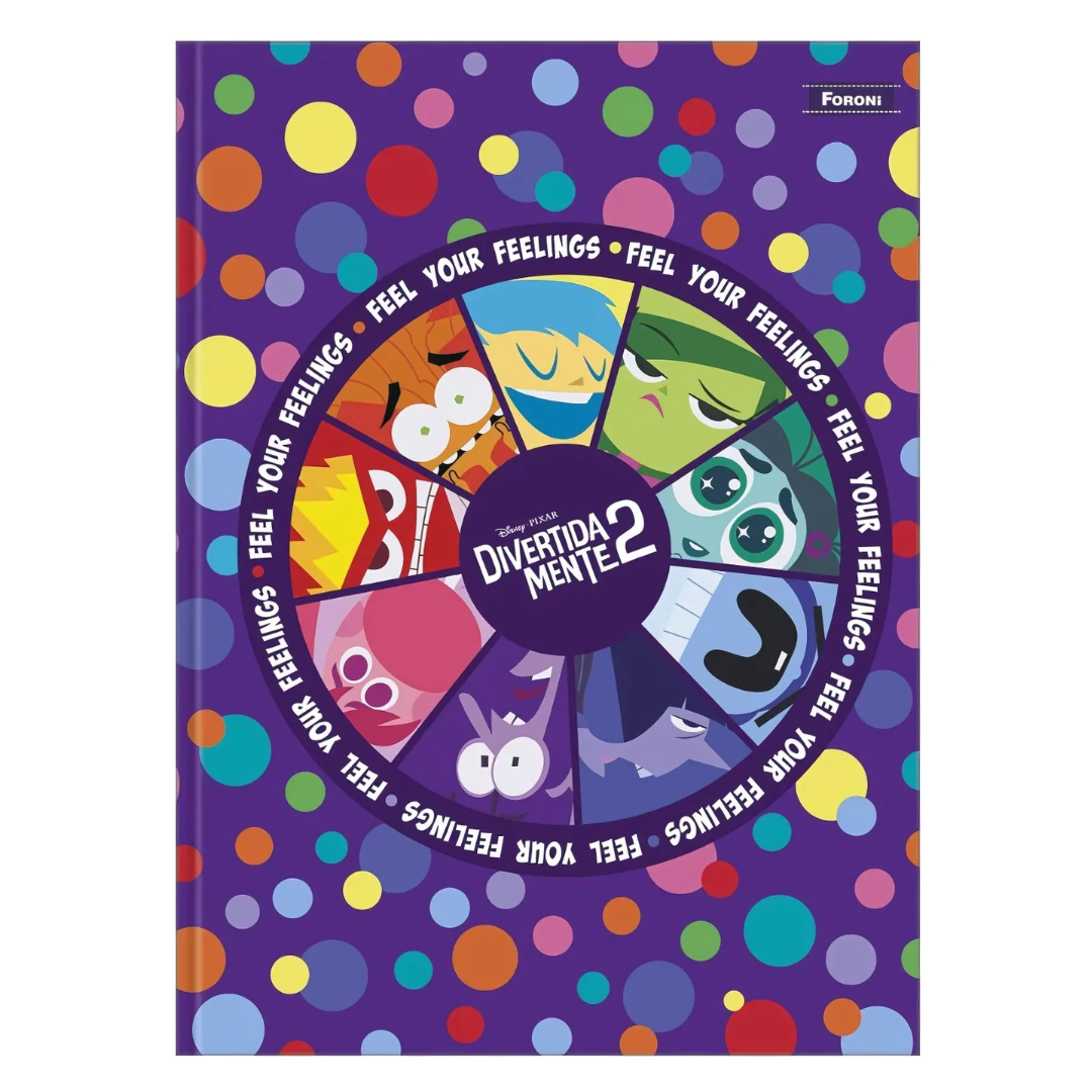 Caderno Colegial Divertidamente Foroni 160 fls