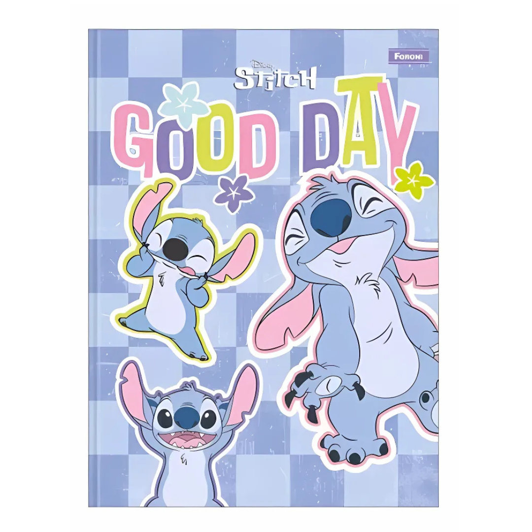 Caderno Colegial Stitch Foroni 160fls