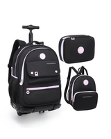 Kit 3 Peças Kika Hapiness Mochila, lancheira e estojo box.