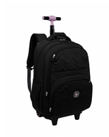 Mochila Kika de Rodinha KK2670 2 rodinhas Preto ou Verde.