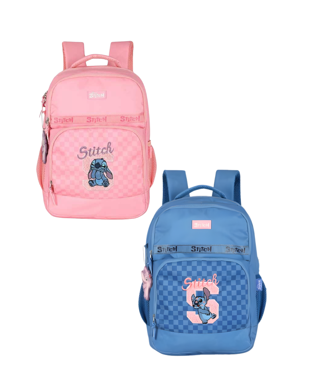 Mochila Escolar Stitch Costa Com Chaveiro