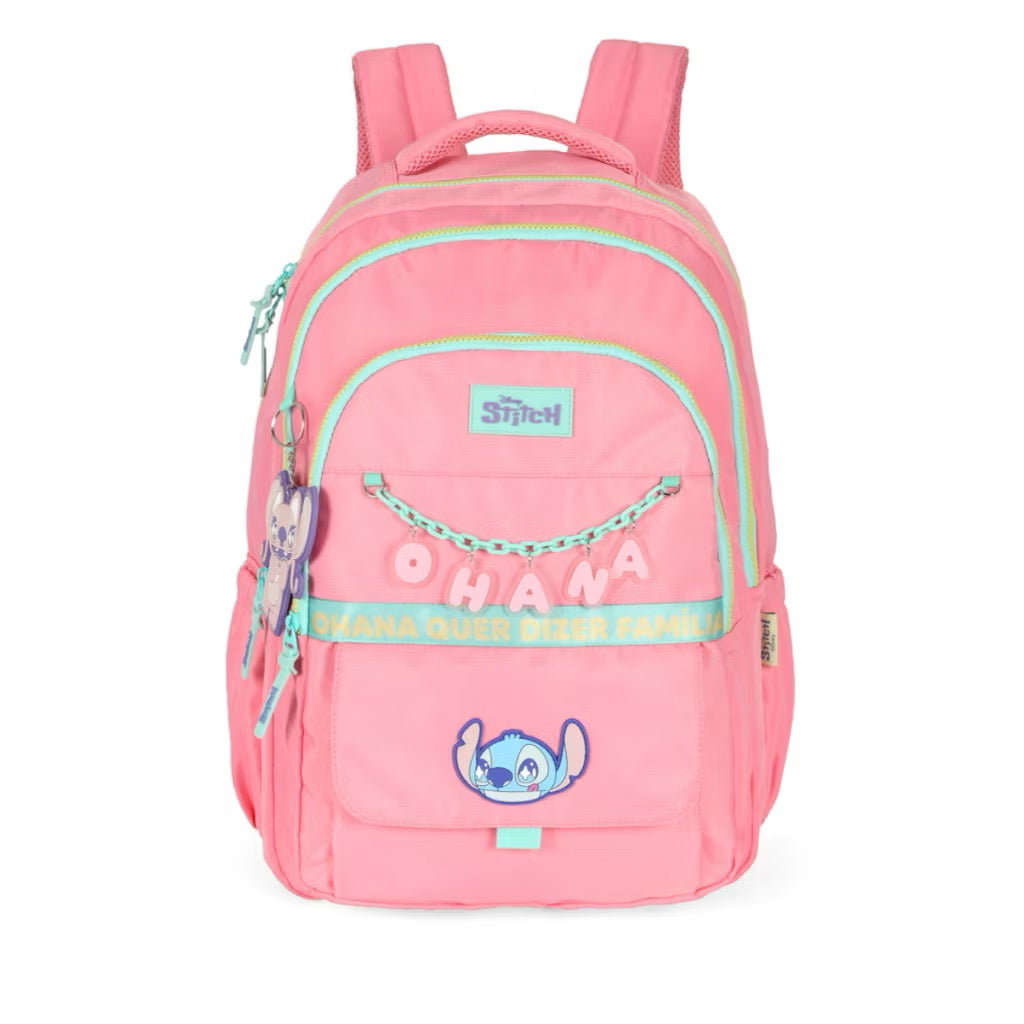 Mochila Stitch Ohana Juvenil Escolar