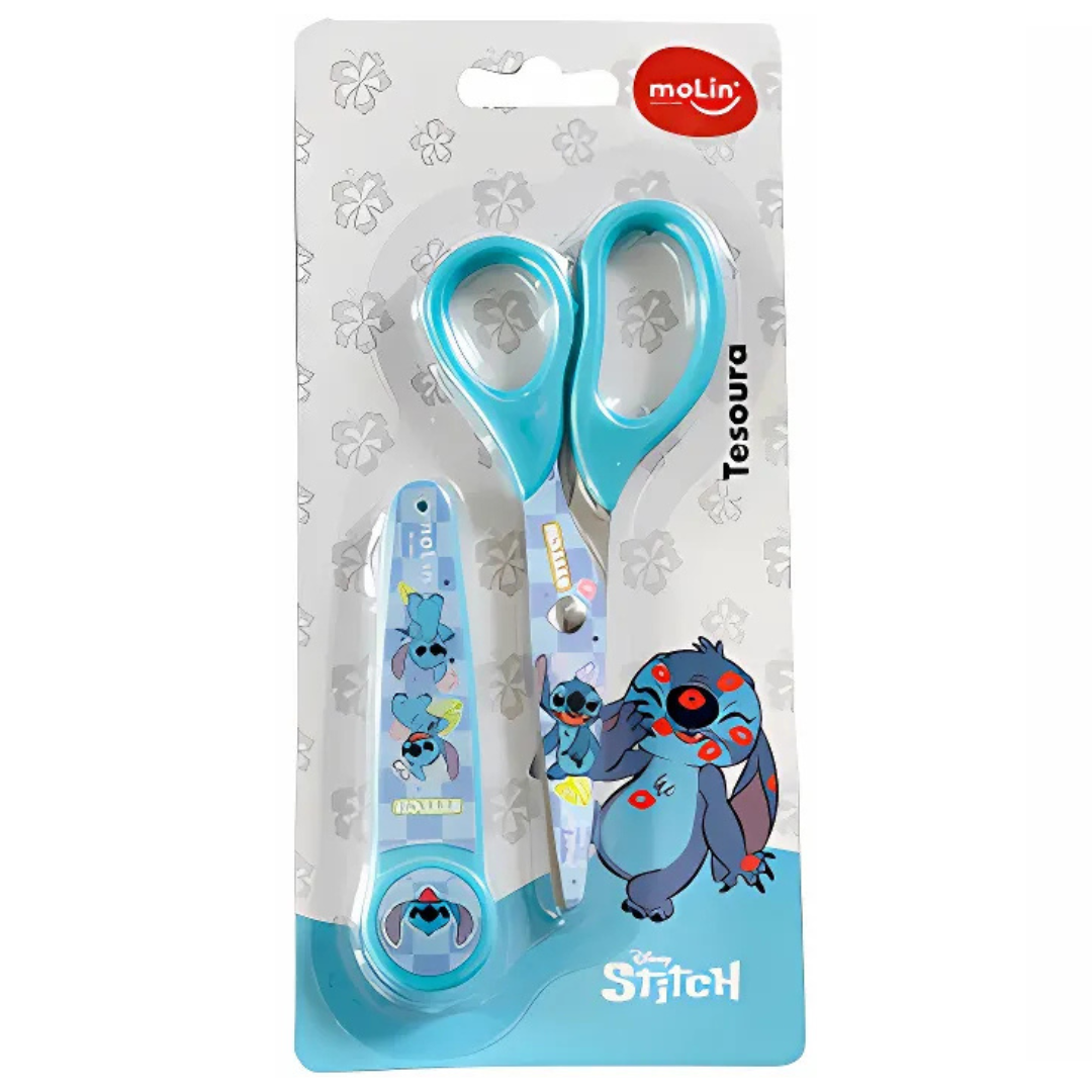 Tesoura Escolar Stitch Molin