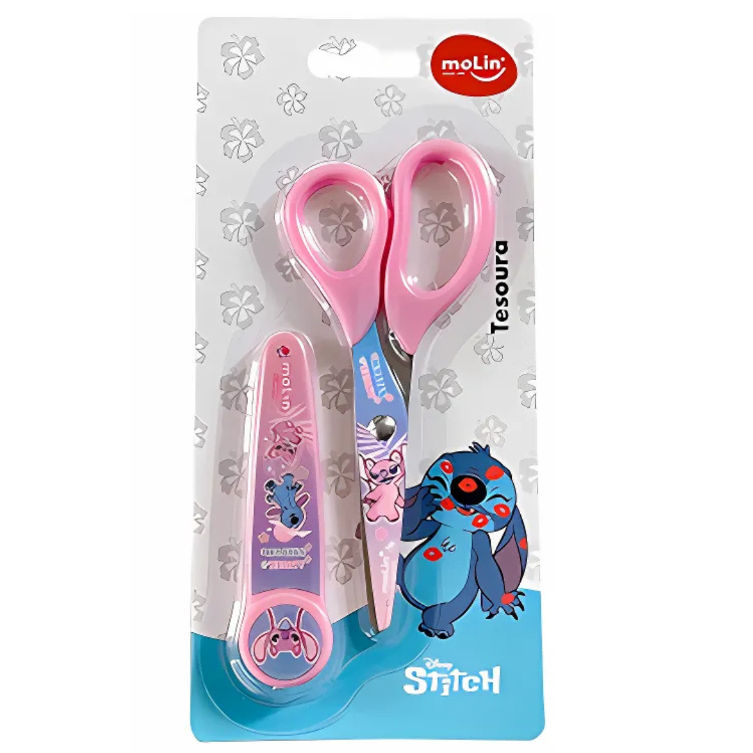 Tesoura Escolar Stitch Molin