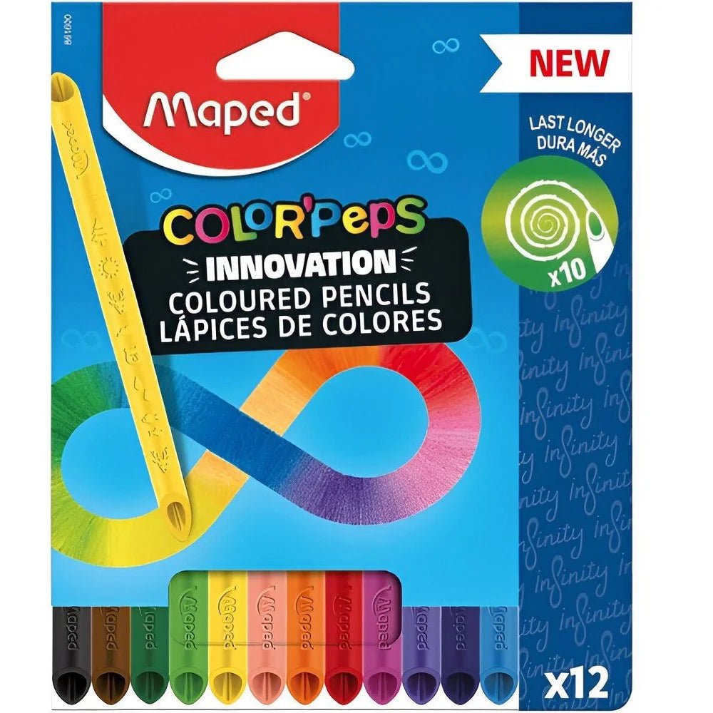 Lápis de Cor Infinito Maped Color Peps 12 Cores