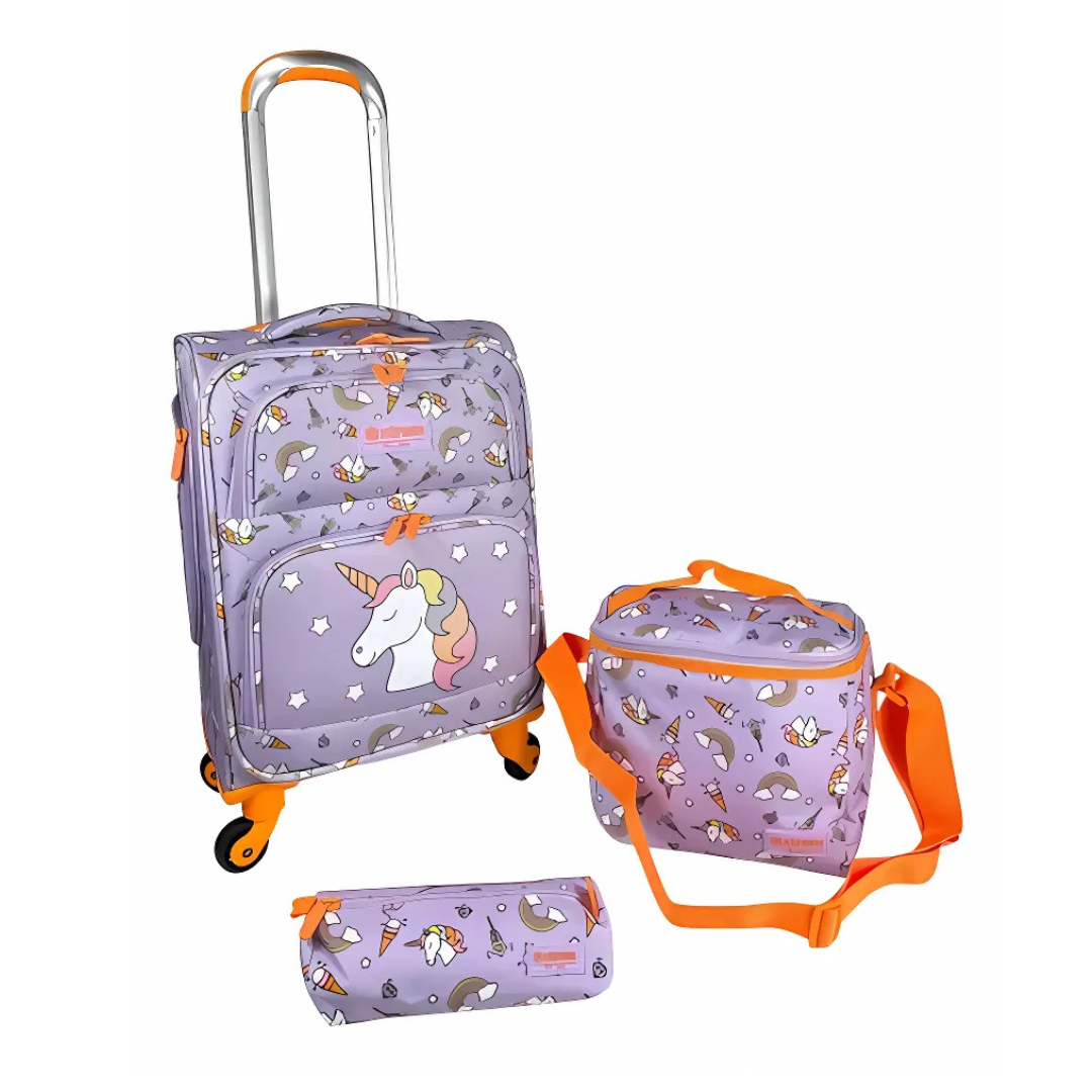 Kit Malinha Unicórnio Samsonite 3 peças