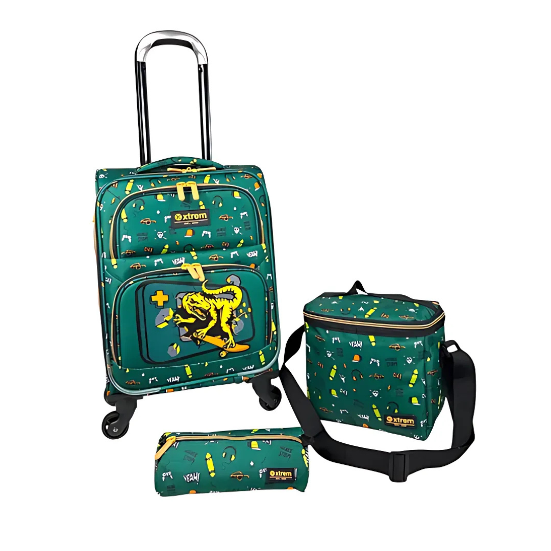 Kit Malinha Dinossauro Samsonite 3 peças