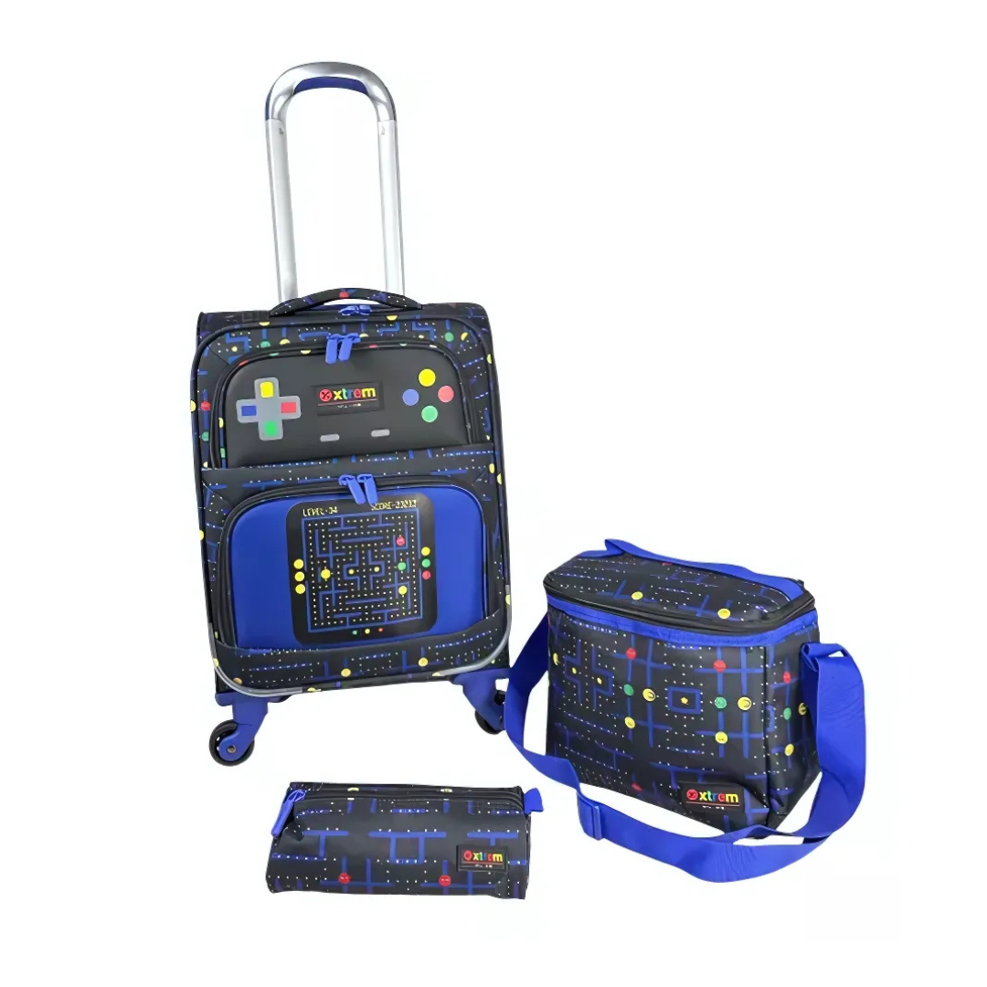 Kit Mochila Game Samsonite 3 peças