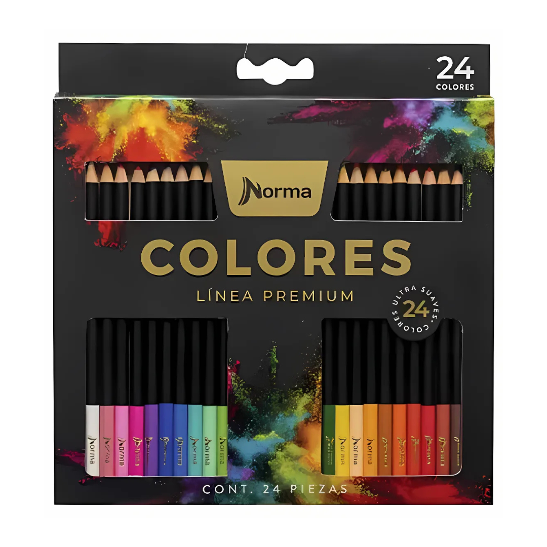 Lápis de Cor Norma Premium 24 Cores