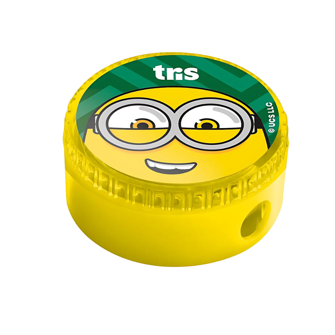 Apontador com Depósito Minions - Tris