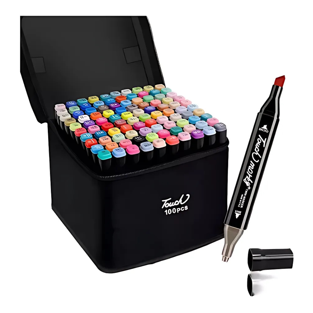 Kit Canetinhas Touch 100 Cores