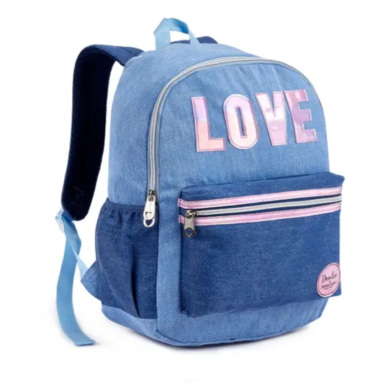 Mochila Costas Jeans Love Denlex DL 1593