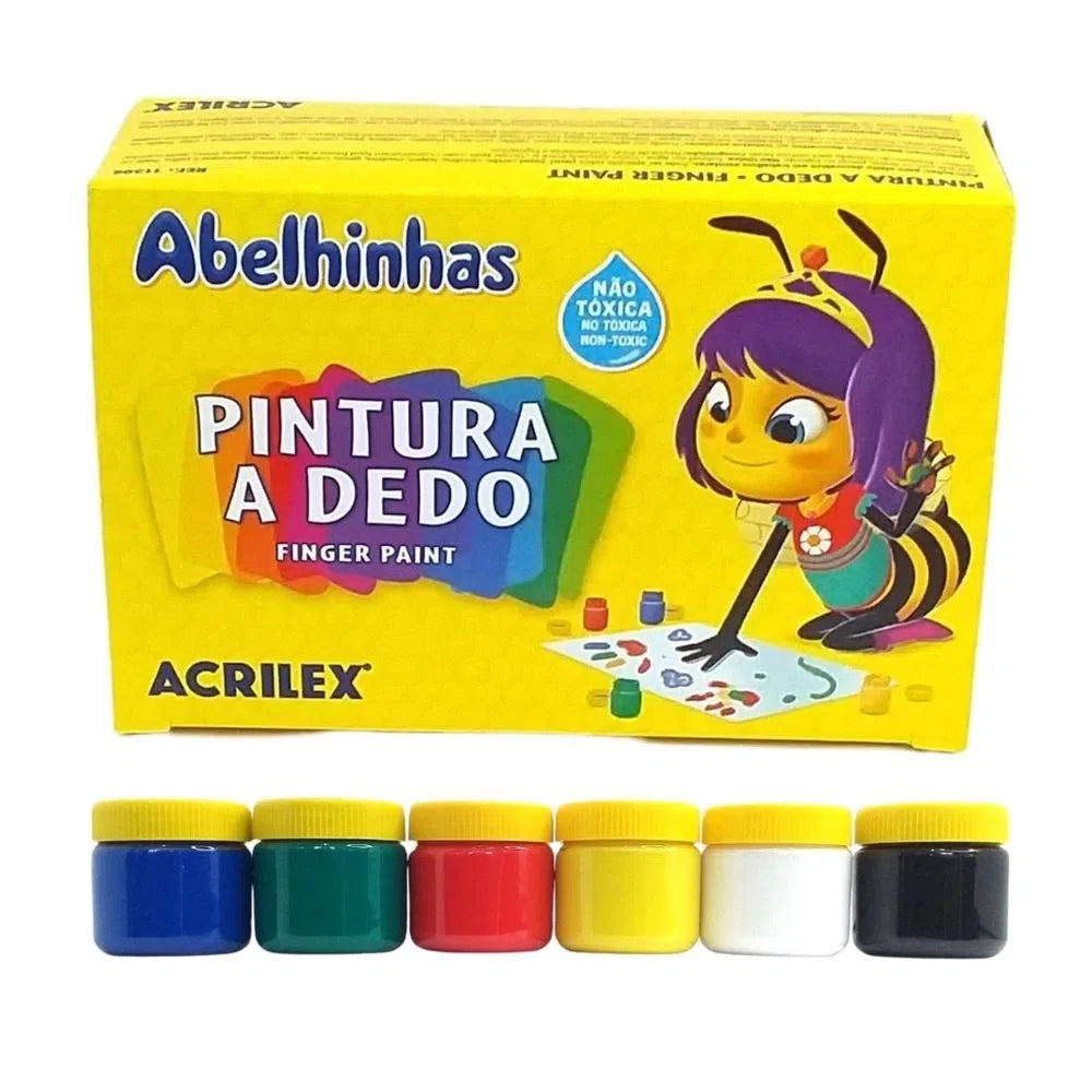 Pintura a Dedo 6 cores Acrilex