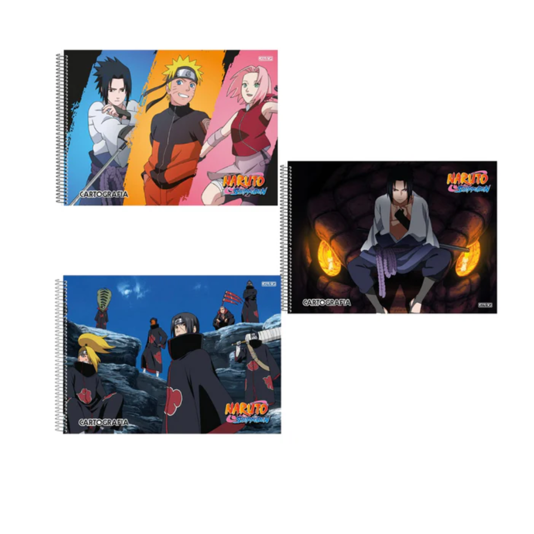 Caderno de Desenho Naruto SD 60 Folhas