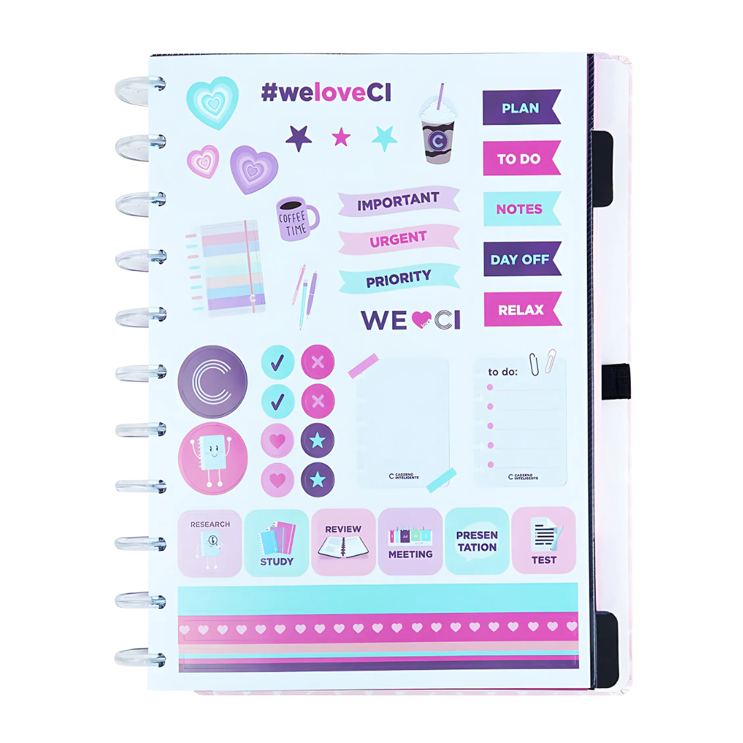 Caderno Inteligente Ice Pink Grande