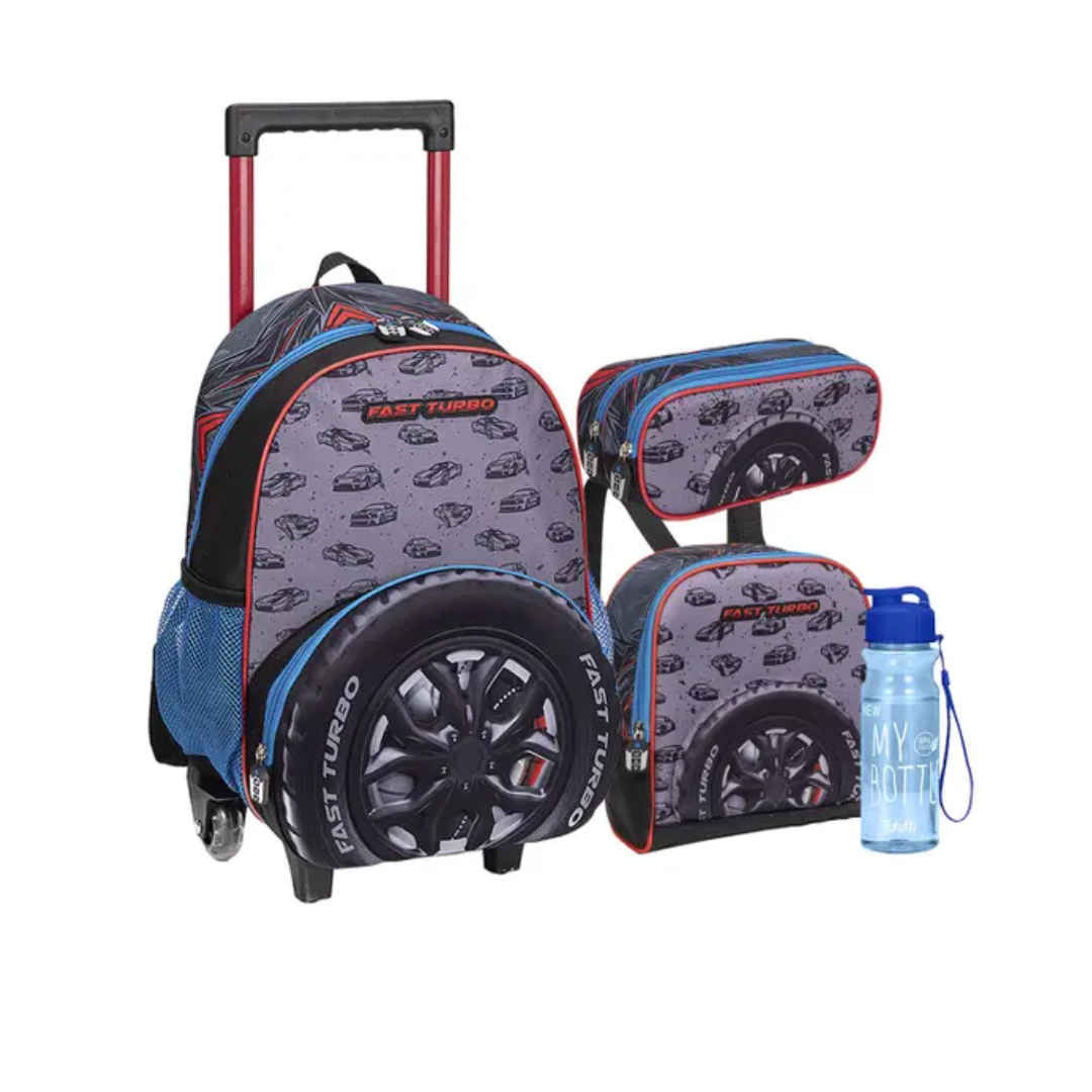 Kit Mochila 3 peças Fast Turbo- Nova Rio