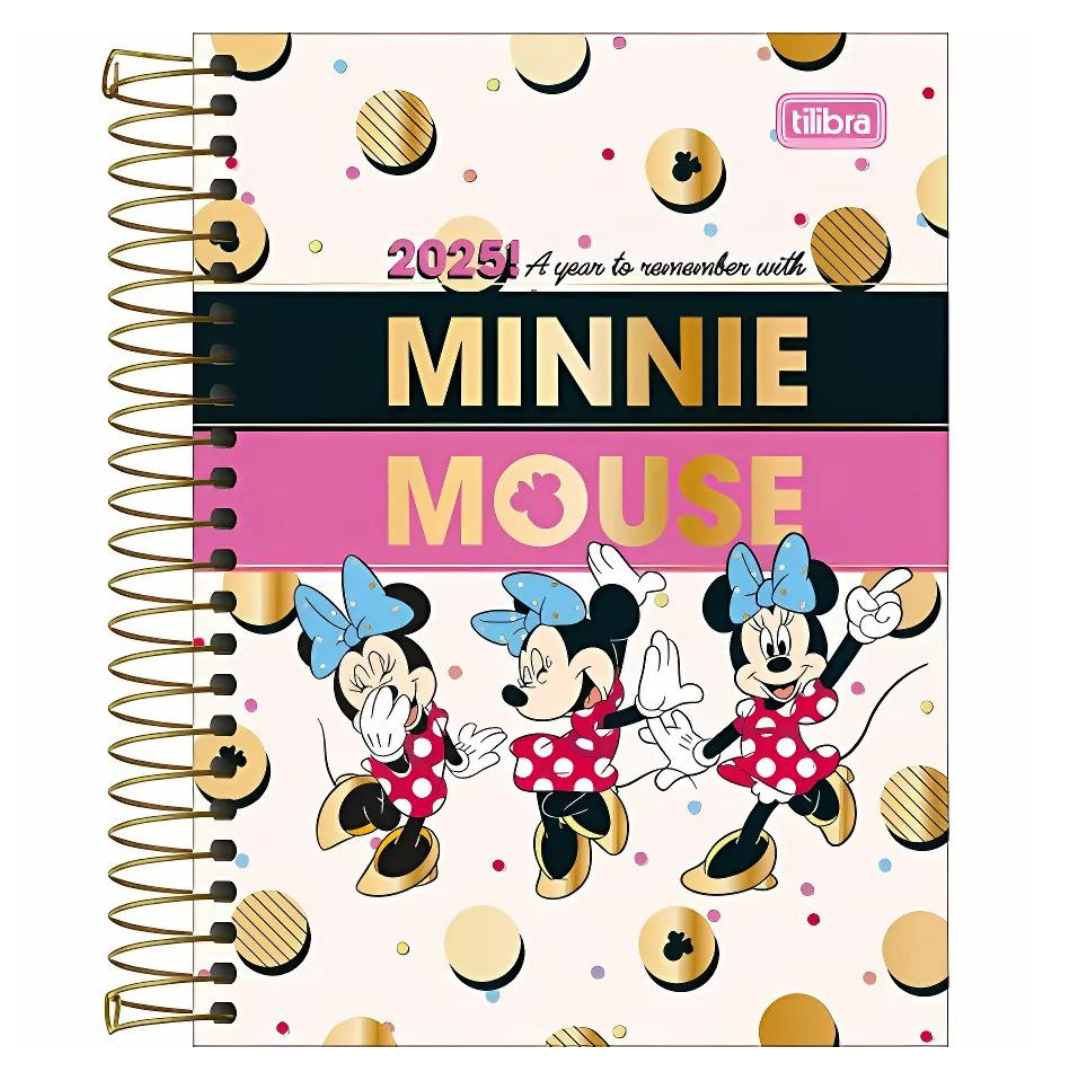 Agenda Tilibra 2025 Minnie Espiral M4