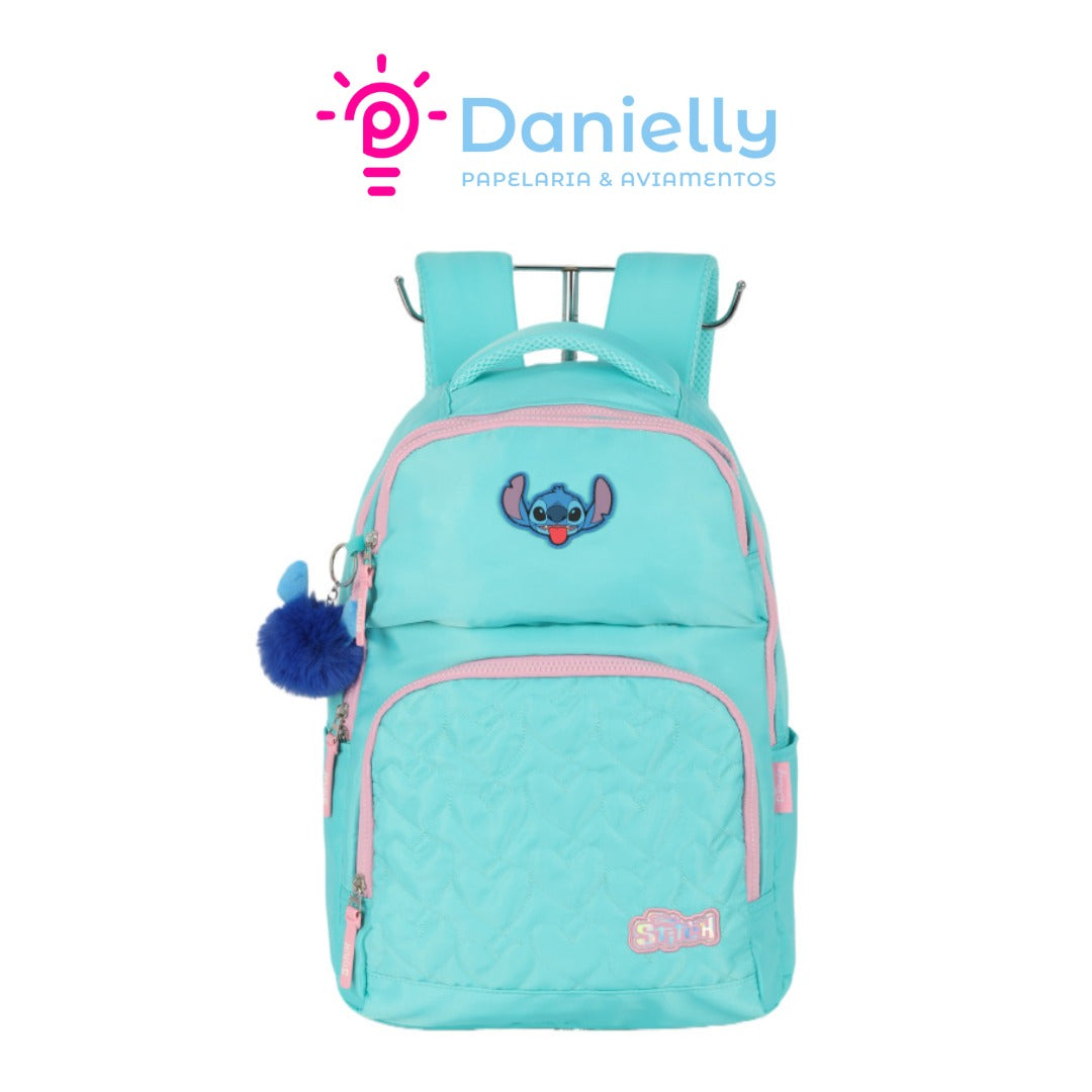 Mochila de Costas Stitch Verde MJ47745SC - Luxcel