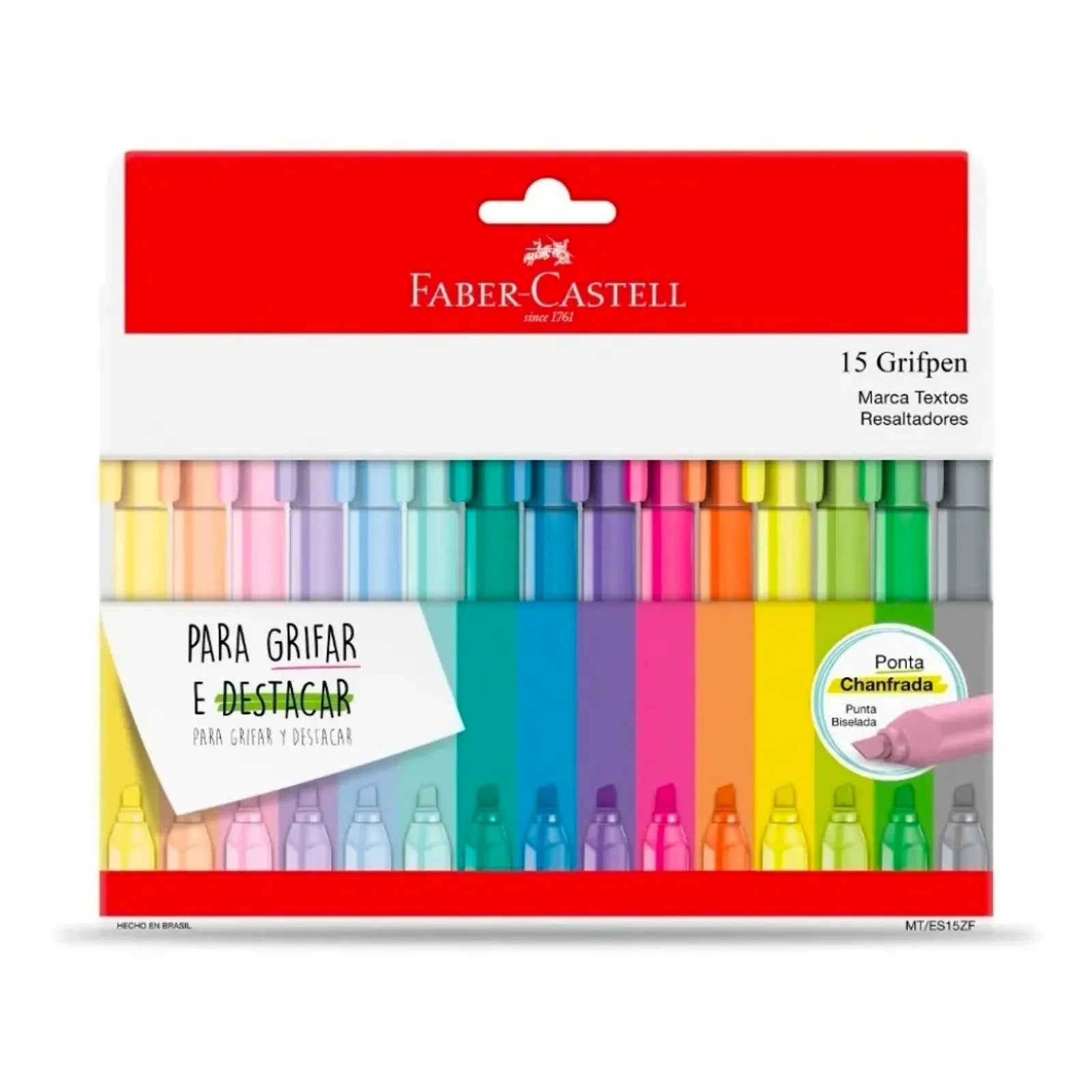 Marca-Texto Faber-Castell Grifpen 15 cores