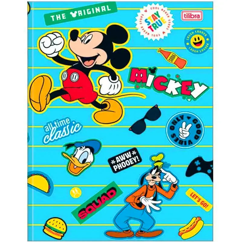 Caderno Brochura Mickey Tilibra Universitário 80fls