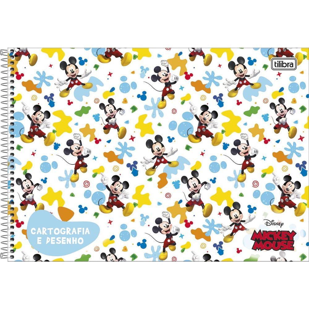 Caderno de Desenho Mickey Tilibra 80 Folhas