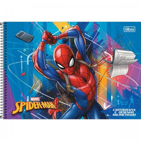 Caderno de Desenho Spiderman Tilibra 80 fls