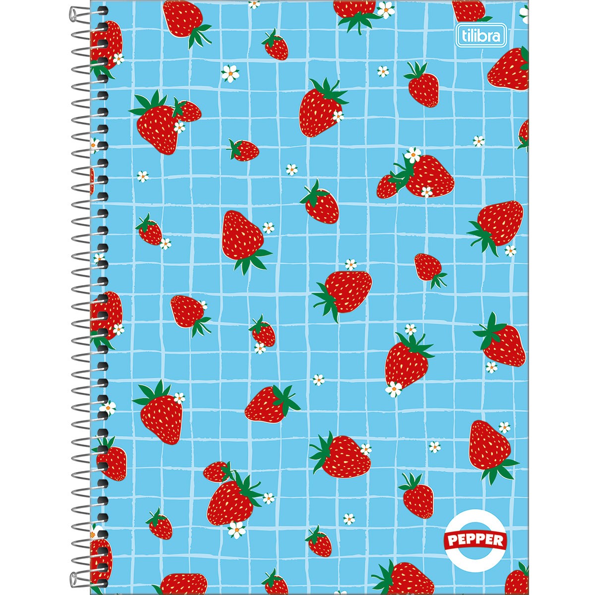 Caderno Espiral Capa Dura Universitário 10 Matérias Pepper 160 Folhas - Tilibra