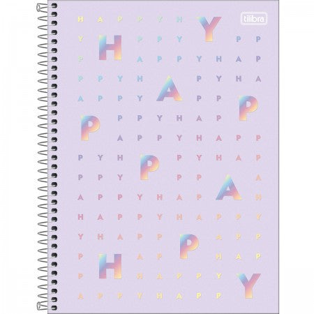 Caderno Happy Tilibra Universitário 20 Matérias-320fls