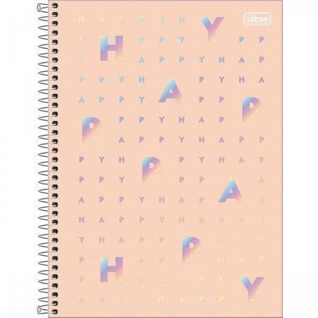 Caderno Happy Tilibra Universitário 20 Matérias-320fls