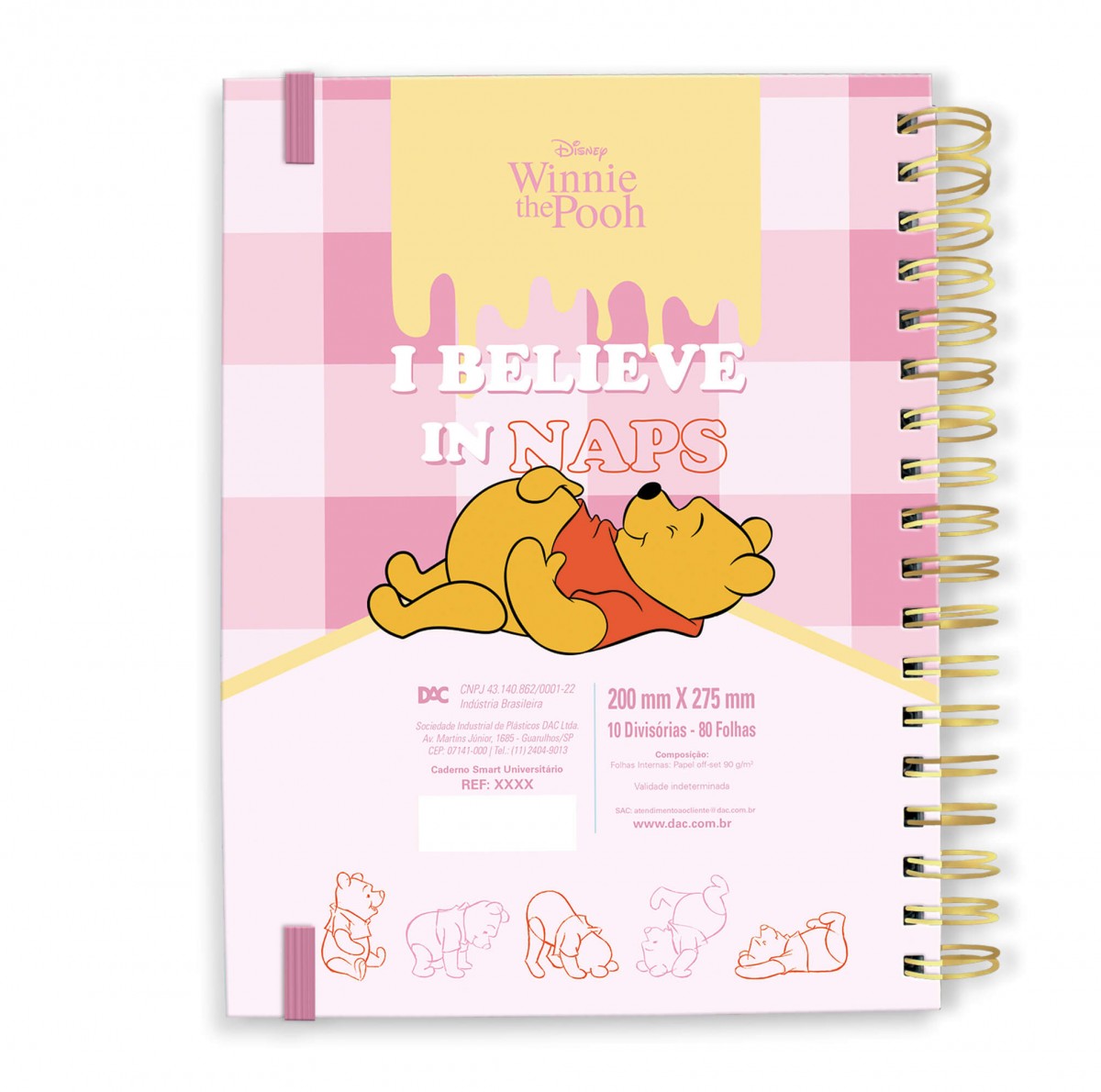 Caderno Smart Universitário Pooh Dac