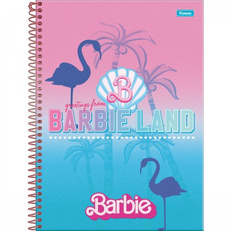 Caderno Universitário Capa Dura Barbie The Movie 1 Matéria