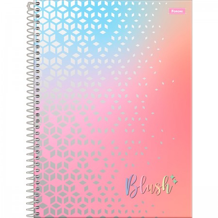 Caderno Universitário Capa Dura Blush 1 Matéria