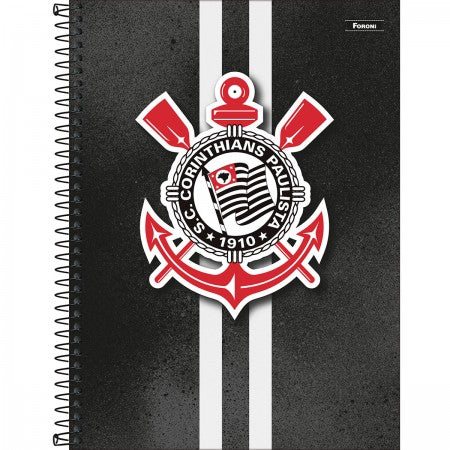 Caderno Universitário Capa Dura Corinthians 15 Matérias