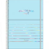 Caderno Universitário Capa PP Fluor Mix Soft  1 matéria-80fls