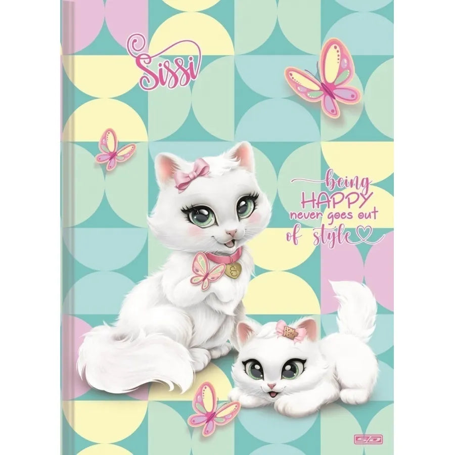 Caderno Brochura  Sissi São Domingos Universitário 48 Folhas