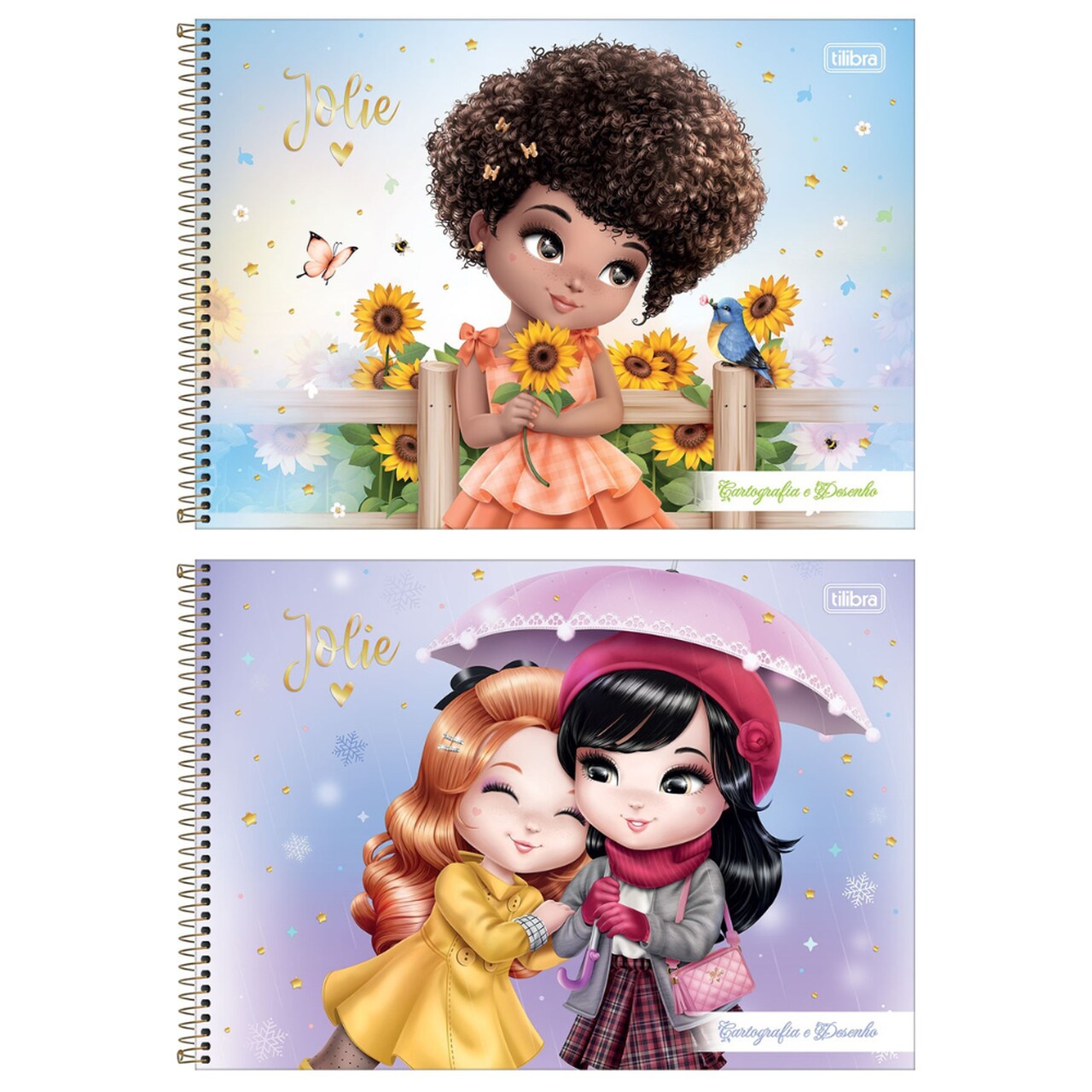 Caderno de Desenho Jolie Tilibra 80 Folhas