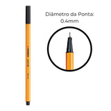 Caneta Stabilo Point 88 Ponta Fina Unidade