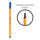 Caneta Stabilo Point 88 Ponta Fina Unidade