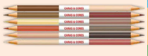 Lápis de Cor Faber-Castell Caras & Cores  6 EcoLápis (12 tons de pele)