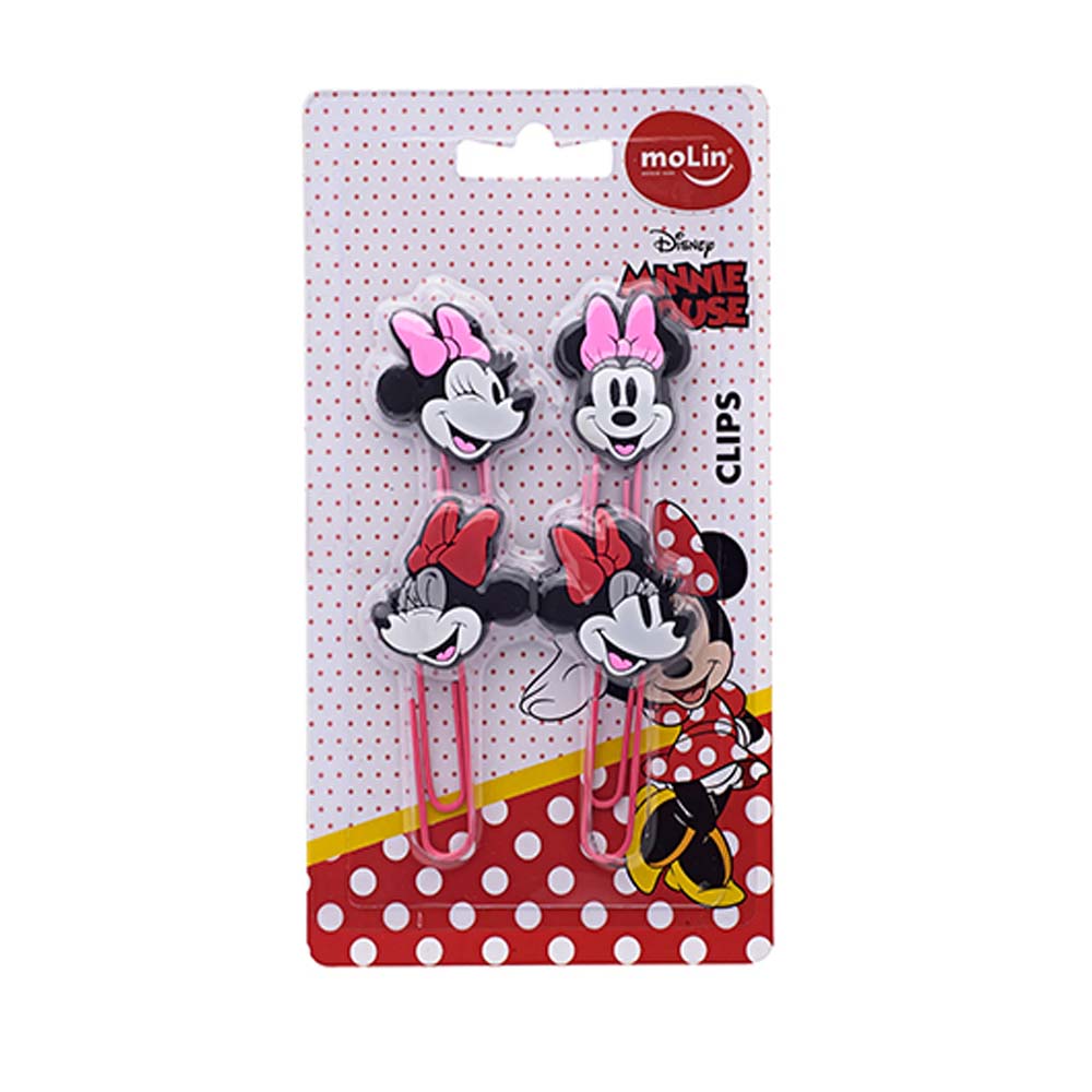 Clips Minnie Molin 50mm Blister com 04 unid