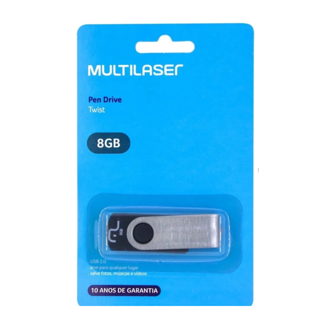 Pendrive Twist 8G Modelo PD587 - Multilaser