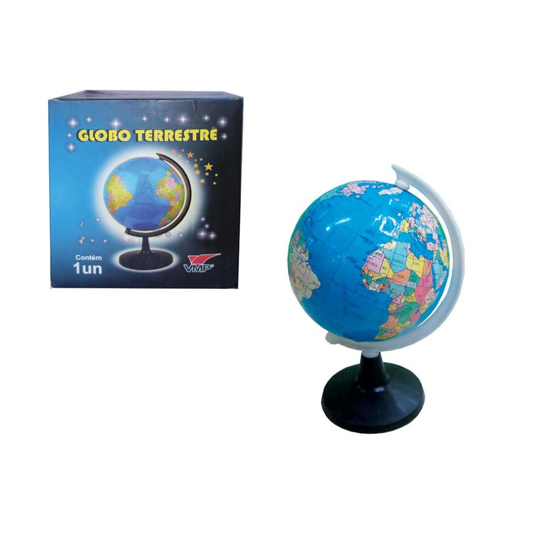 Globo Terrestre Vmp 10,5cm Azul