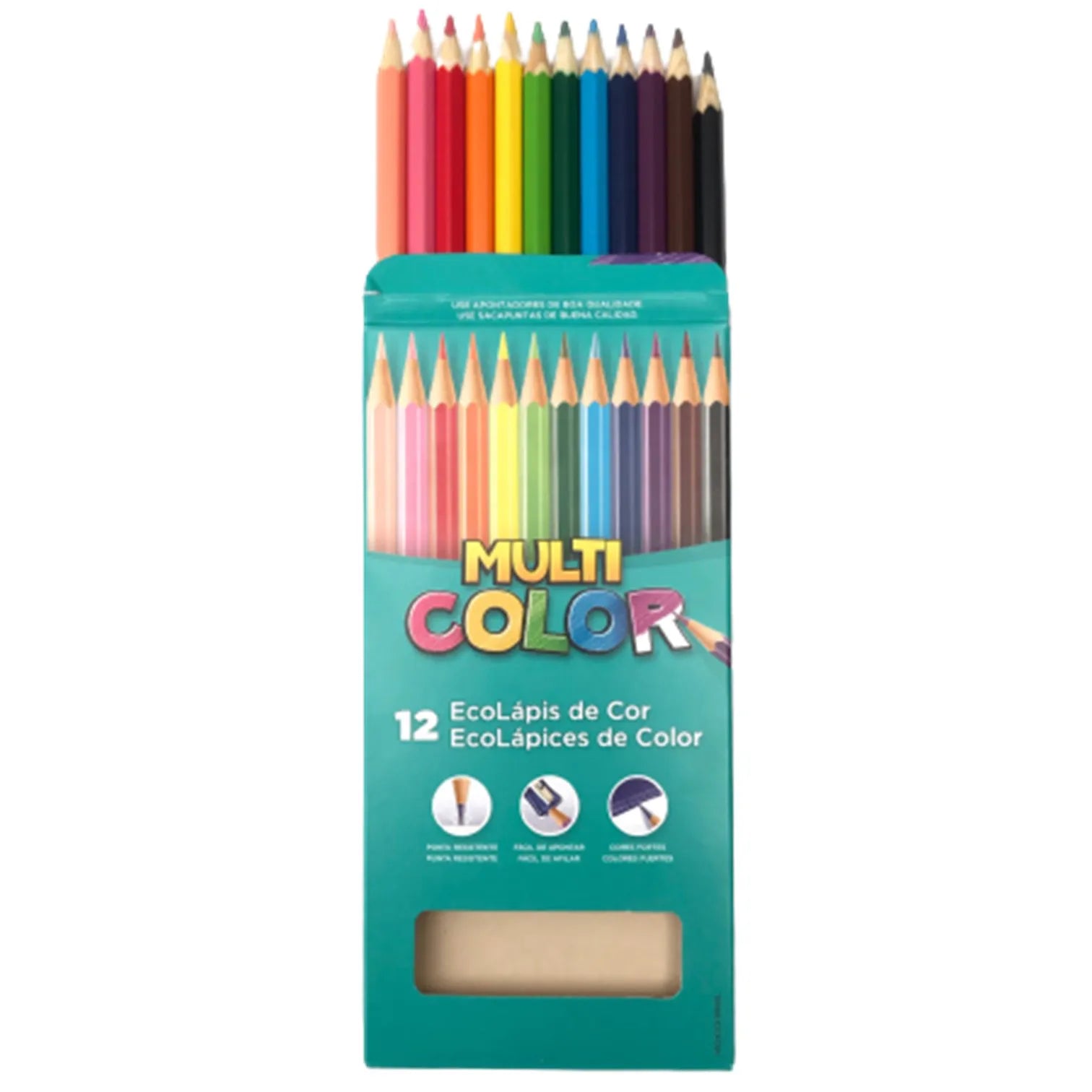 Lápis de Cor Multicolor 12 Cores